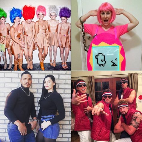 100+ Halloween Costume Ideas Inspired by the '90s Creative 90s Costumes, 90s Diy Outfits Costume Ideas, 90s Characters Costumes, Pop Culture Dress Up Ideas, Iconic 90s Costume, 90s Group Costumes, Halloween 90s Costumes, Easy 90s Costume, 90s Theme Halloween Costumes