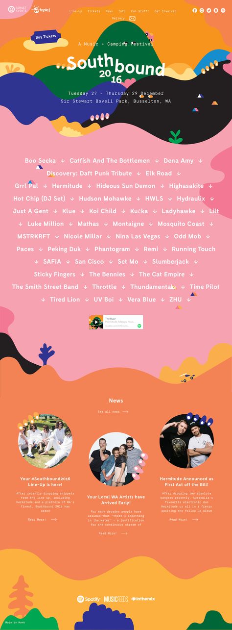 Festival Websites, Camping Layout, Camping Festival, Landing Page Inspiration, Comedy Festival, Festival Camping, Music Fest, Event Banner, Website Layout