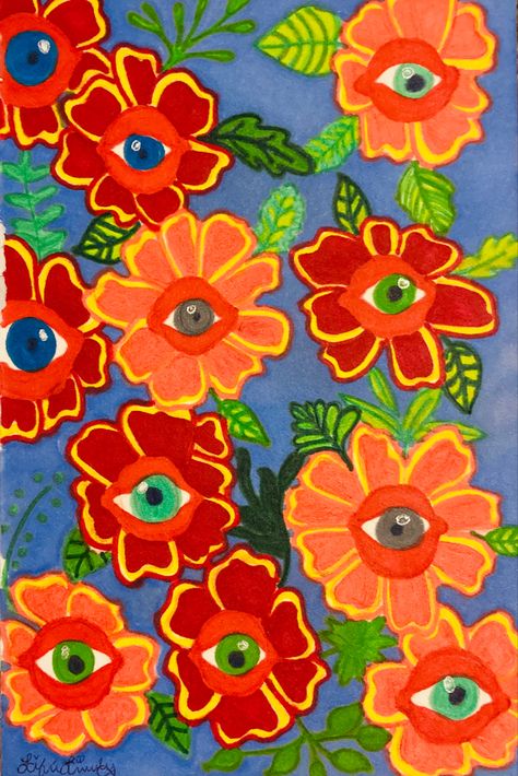 Art With Sharpies On Paper, Flower Drawings With Markers, Colored Sharpie Art, Posca Paint Markers Art, Cheap Marker Art, Acrylic Marker Art Ideas Canvas, Canvas Marker Art Ideas, Marker Art Abstract, Paintings With Paint Markers