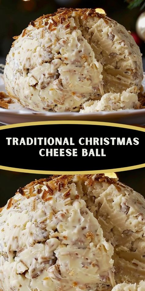 The Traditional Christmas Cheese Ball is a festive, savory appetizer combining creamy cheese, smoked beef, green olives, and sweet onion, all wrapped in a crunchy walnut coating. This simple yet delicious dish is perfect for holiday gatherings, offering a perfect balance of flavors and textures. Easy to make, it’s sure to become a holiday favorite! Christmas Cheese Ball, Christmas Cheese, Smoked Beef, Savory Appetizer, Green Olives, Fruit Dessert, Creamy Cheese, Cheese Ball, Sweet Onion