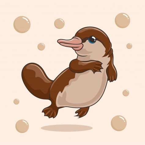 Cartoon Characters As Humans, Arte Van Gogh, Character Cartoon, Platypus, Australian Animals, Concept Art Drawing, Vector Character, Kawaii Drawings, Children Illustration