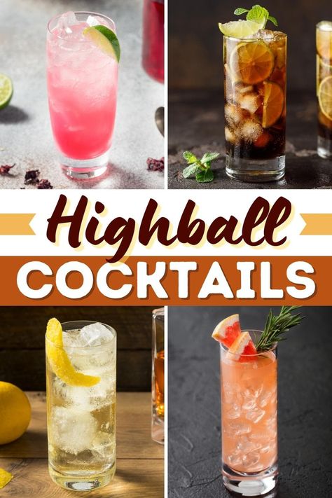 Whiskey Highball Recipe, Highball Cocktail Drink Recipes, High Ball Drink Recipe, Highball Glass Cocktail, Japanese Highball Cocktail, Whiskey Highball, Japanese Highball, Highball Cocktail, Japanese Cocktails Recipes