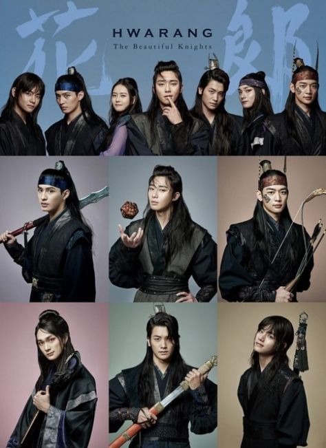 Why did the promo images look so much edgier than the actual drama? Not that the drama wasn't badass but like...? Hwarang Poster, Hwarang Wallpaper, Hwarang Cast, Taehyung Hwarang, V Hwarang, Ban Ryu, Hwarang Taehyung, J Hope Selca, Wooga Squad