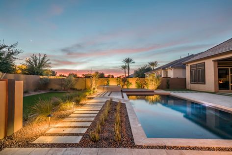 Fountain Hills Arizona, Arizona Pools, Arizona Backyard, Arizona House, Harmony House, Gilbert Arizona, Backyard Pool Landscaping, Backyard Pool Designs, Outside Living