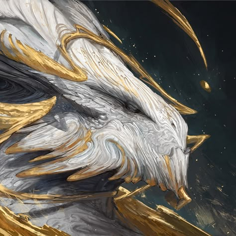 Fantasy Beasts, Sun God, 다크 판타지, Gold Dragon, Monster Concept Art, Fantasy Creatures Art, Fantasy Monster, Dragon Artwork, Mythical Creatures Art