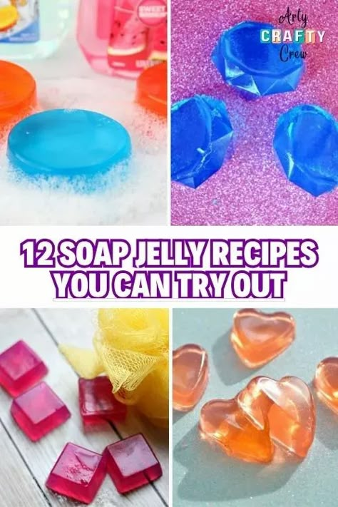 Encourage your child to bath with these kid-friendly DIY soap jelly recipes you can try out. DIY crafts curated by ArtyCraftyCrew. Homemade Soap For Kids, Cold Press Soap Recipes, Soap Jelly, Bath Jellies, Cold Press Soap, Sweets Business, Diy Science Projects, Diy Hand Soap, Natural Homemade Soap