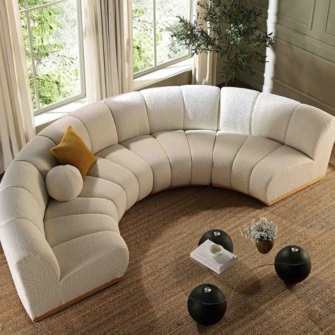 Curved Modular Sofa, Circle Sofa, Curvy Sofa, Road House, Modular Sofas, Mattress Storage, Round Sofa, Sofa Set Designs, Set Designs