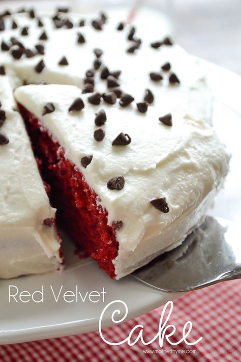 Who needs a special occasion for Red Velvet? This easy recipe for Red Velvet Cake is the perfect size to enjoy any night of the week. Red Velvet Cake Recipe Easy, Mother Thyme, Velvet Cakes, Rum Cake Recipe, Red Velvet Recipes, Cake White, Rum Cake, Buttercream Recipe, Red Food