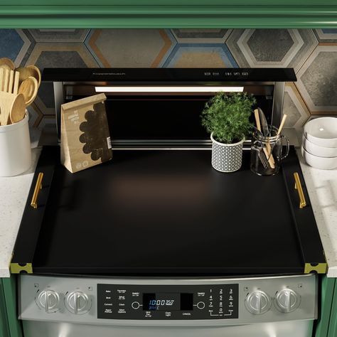 PRICES MAY VARY. ☆𝑨𝑫𝑫 𝑨𝑬𝑺𝑻𝑯𝑬𝑻𝑰𝑪 𝑨𝑷𝑷𝑬𝑨𝑳 : This wooden stove top covers for gas burners measures 29.52 x 22.04 x 1.18 inches and is designed to fit most standard stoves, but it is always recommended to measure your stove before purchasing to ensure a perfect fit. Add a charming rustic touch to your kitchen with our stove covers for electric stove top. Perfectly hiding burners and creating a cozy ambiance, you'll love the farmhouse feel it brings to your home ☆𝑴𝑶𝑹𝑬 𝑾𝑶𝑹𝑲 𝑺 Gas Stovetop Cover, Gas Stove Top Covers, Glass Stove Top Cover, Gas Range Top, Kitchen Sink Cover, Electric Stove Top Covers, Stove Decor, Stove Covers, Wooden Stove Top Covers