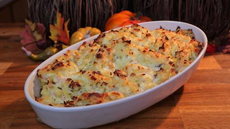 STRIP HOUSE Potatoes Romanoff House Potatoes, Potatoes Romanoff, Grated Potato, Idaho Potatoes, Potatoes Au Gratin, Potato Sides, Holiday Side Dishes, Potato Recipe, Creamed Spinach