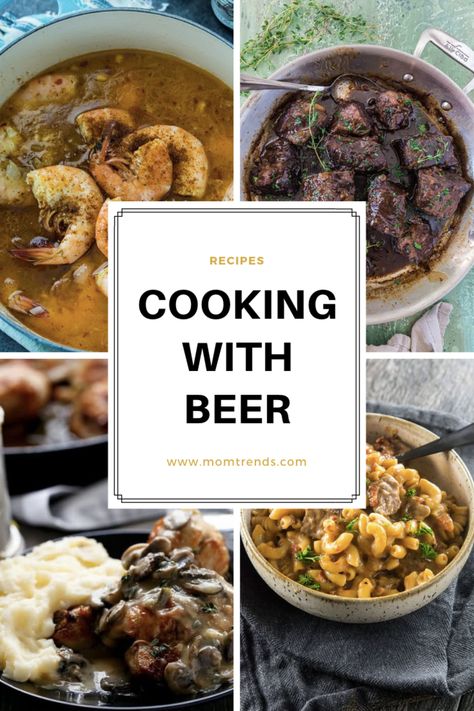 Beer Braised Short Ribs, Beer Recipe, Beer Cheese Soups, Fantastic Recipes, Cooking With Beer, Pan Recipes, Beer Recipes, Dinner Food, Alcoholic Beverages