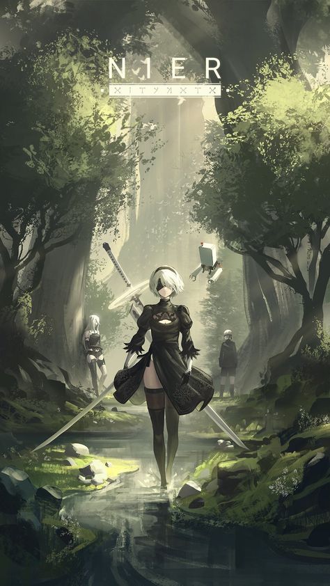 Hestia Anime, 2b Nier Autómata, 2160x3840 Wallpaper, Nier Automata, Anime Artwork Wallpaper, Cool Wallpapers Art, Animated Drawings, Anime Girlxgirl, Anime Scenery Wallpaper