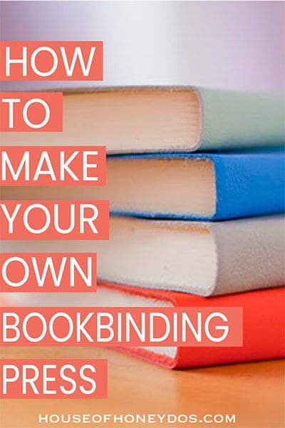 Bookbinding Press Diy, Book Binding With Glue, Diy Notebook Binding Glue, Book Binding Press Diy, Binding Journals Diy, Binding Your Own Book, Book Press Diy, Diy Paper Press, Diy Journal Book How To Make