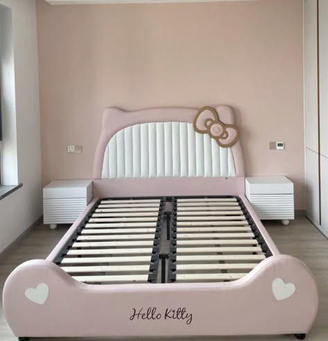 Sanrio Room, Hello Kitty Decorations, Hello Kitty Room Decor, Hello Kitty Bedroom, Hello Kitty Bed, Hello Kitty House, Hello Kitty Rooms, Cute Furniture, Hello Kitty Accessories