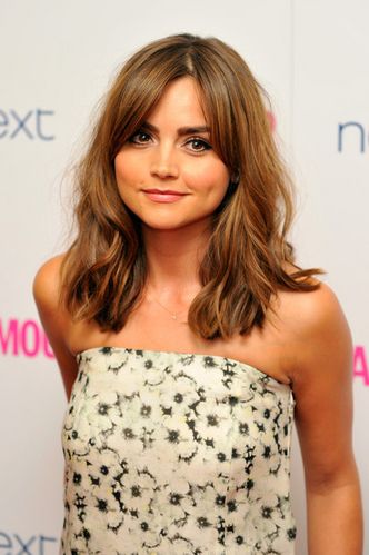 Jenna Coleman Hair, Berkeley Square, Glamour Women, Side Fringe, Jenna Coleman, Fringe Hairstyles, Hair Envy, Grunge Hair, Long Curly Hair