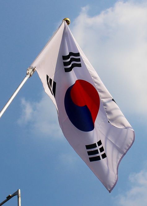 Flag of South Korea South Korean Flag, South Korea Flag, South Korea Photography, Seoul Korea Travel, Korean Flag, Korea Wallpaper, South Korea Seoul, South Korea Travel, A Flag