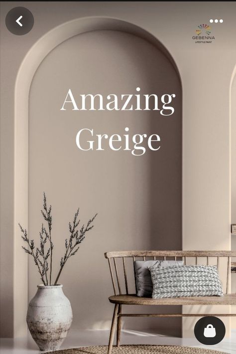 Griege Paint Living Room, Wall Color Greige, White And Brown Wall Paint, Grey Beige Wall Color, Taupe Beige Bedroom, Taupe Ceiling White Walls, Beige Walls With Grey Furniture, Grey Floor Taupe Walls, Colors For Living Room Walls 2024