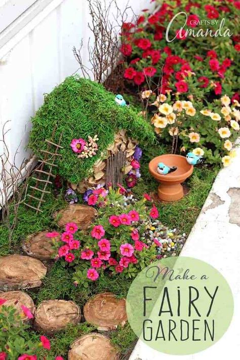 10 Fairy Gardens That Will Make You Want To Start Your Own Fairy Garden Design Ideas, Diy Fairy Garden Ideas, Fairy Gnome, Diy Fairy Garden, Fairy Garden Ideas, Succulent Gardens, Fairy Garden Designs, Mini Fairy Garden, Fairy Garden Decor