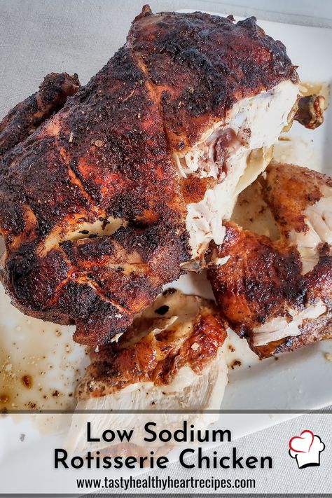 Low Sodium Rotisserie Chicken Recipes, Low Sodium Baked Chicken Recipes, Low Sodium Air Fryer Recipes, Low Sodium Roasted Chicken, Low Sodium Chicken Instant Pot Recipes, Low Sodium Marinade, Low Sodium Chicken Casserole Recipes, Low Sodium Chicken Gravy Recipes, Low Sodium Bbq Chicken