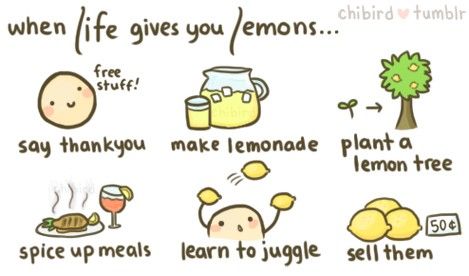 Chibird Lemon Tree, Wholesome Memes, Negative Thoughts, For Love And Lemons, Good Advice, Life Lessons, Favorite Quotes, Lemonade, Wise Words