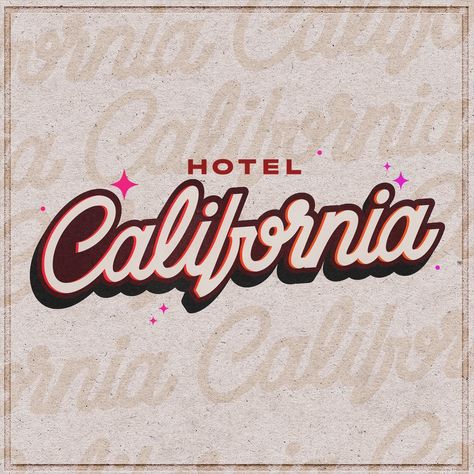 Eagles - Hotel California #lettering Hotel California Aesthetic, Eagles Hotel California, Hotel California, Eagles, California, Room Decor, Instagram