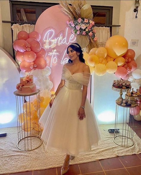 Bride Bachelorette Dress, Luxury Tulle Gown For Bridal Shower, Bridal Shower Dress Ideas For Bride, Party Like A Princess Bachelorette, Elegant Organza Dress For Bridal Shower, Bridal Shower Ideas Outfits, Bridal Shower Outfits For Bride, Bachelorette Dress For Bride, Wedding Shower Outfit For Bride