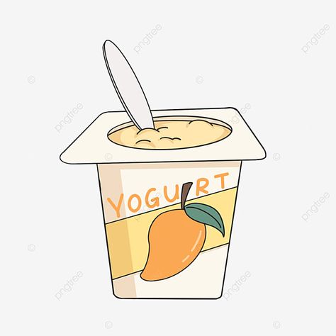 Yogurt Clipart, Mango Png, Mango Yogurt, Pepa Pig, Yogurt Flavors, Clip Art Png, Drawing Templates, Art Png, Delicious Fruit