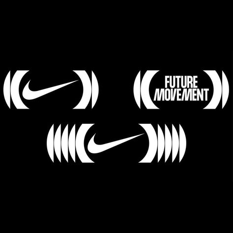 Visual Journal on Instagram: “@nike Future Movement by @newstudiostudio . . . . . . . . #branding #identity #logo #graphicdesign #design #minimalism #mark #logotype…” Movement Logo Design Inspiration, Podcast Logo Design Inspiration, Movement Logo Design, Logo Movement, Nike Font, Sports Brand Logos, Movement Logo, Typeface Poster, Speed Logo