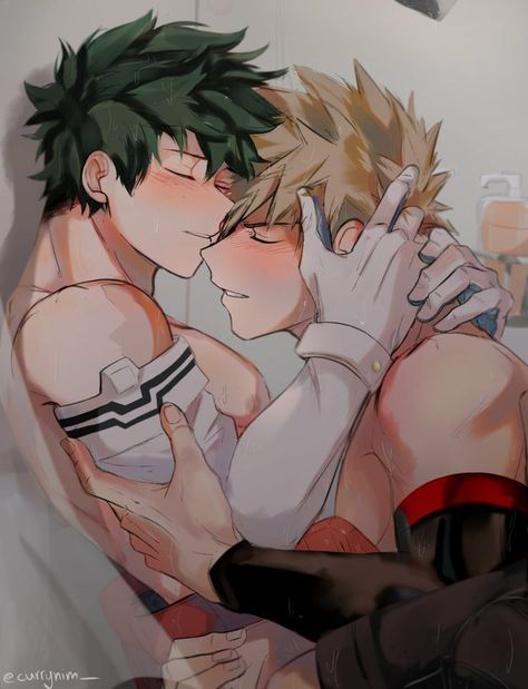 BakuDeku :: Dynamics - Chapter 14 ماثيو ماكونهي, Bakugo Katsuki Fanart Cute, Bakugou Manga, Hottest Anime Characters, Anime Guys Shirtless, Boku No Hero Academia Funny, Anime People, Dessin Adorable, Anime Boyfriend