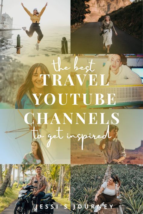 the best travel youtube channels to get inspired Vlogging Youtube, Hiking New Zealand, Disney Travel Agents, Travel Content, Travel Around Europe, Increase Blog Traffic, Thru Hiking, Disney Travel, Travel Blogging