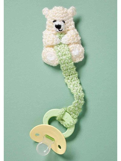 Crochet Binky Holder, Pacifier Clip Diy Crochet Free Pattern, Crochet Pacifier Clip Pattern Free, Pacifier Holder Pattern, Crochet Pacifier Holder, Bear Pacifier, Crochet Pacifier Clip, Baby Pacifier Holder, Crochet Baby Bibs