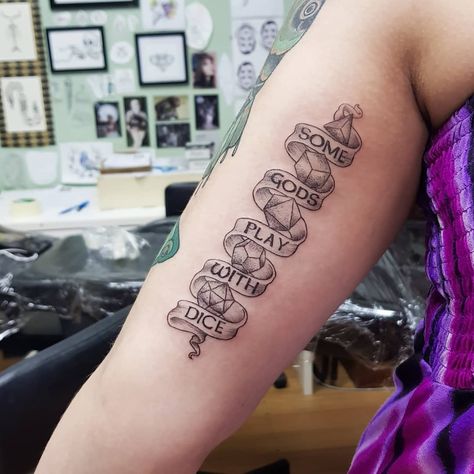 D D Tattoo, Magic The Gathering Tattoo Ideas, Dnd Tattoo Designs, D&d Tattoo, Dnd Tattoo Ideas, Dnd Tattoo, Esoteric Tattoo, Shoulder Tats, Dragons Tattoo