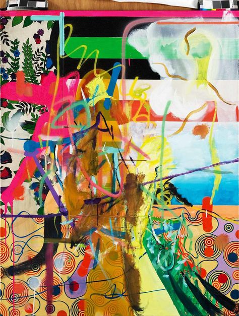 Albert Oehlen: ‘Fabric Paintings’ - The New York Times Albert Oehlen, Neo Expressionism, Gerhard Richter, Robert Rauschenberg, European Paintings, Arte Inspo, Abstract Canvas Art, Painting Illustration, Abstract Paintings