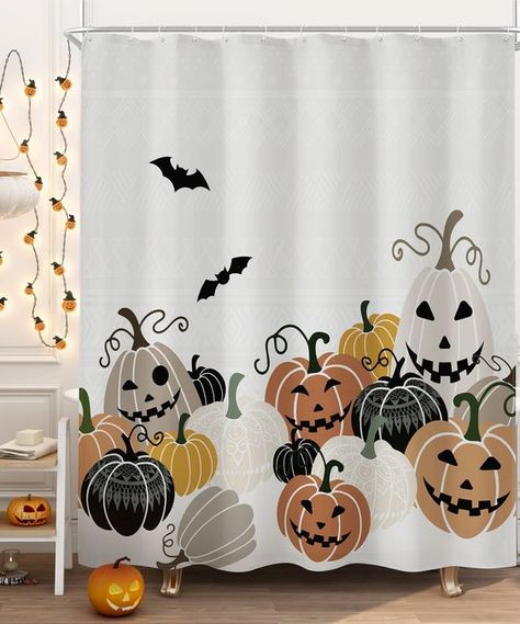 Halloween Toilet Paper, Spooky Bathroom, Minimalist Curtains, Halloween Bathroom Decor, Halloween Curtains, Curtains Boho, Funny Shower Curtains, Halloween Shower Curtain, Halloween Bathroom