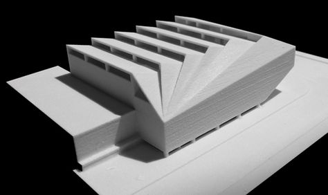 PROPOSED :"Four Films Printing Factory" - SkyscraperCity Saw Tooth Roof, Sawtooth Roof, Diy Roofing, Fluid Forms, Factory Architecture, Urban Landscape Design, Airport Design, Saw Tooth, Architectural Model