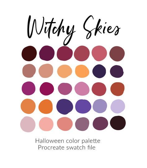 Color Palettes Procreate, Color Palette Swatches, Fall Color Palettes, Halloween Color Palette, Fall Color Schemes, Halloween Color, Color Palette Challenge, Color Schemes Colour Palettes, Fall Color Palette