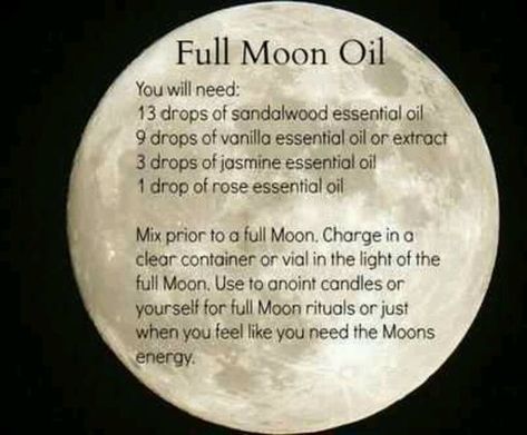 Oils & Ointments – Witches Of The Craft® Full Moon Oil, Moon Oil, Moon Spells, Jasmine Essential Oil, Sandalwood Essential Oil, Full Moon Ritual, Essential Oil Mixes, Vanilla Essential Oil, Oil Mix