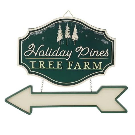 Holiday Pines Wall Sign by Ashland® Christmas Tree Farm Sign, Tree Farm Sign, Christmas Tree Sign, Law Office Decor, Wall Accents Decor, Christmas Crafts Decor, Tree Sign, Pine Walls, Tree Signs