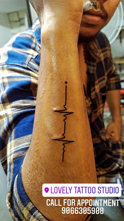 Heartbeat tattoo designs heartbeat Tattoo heartbeat design tattoo designs tattoos tattooworld Tattoo's Heartbeat Tattoo Meaning, Ecg Tattoo, Tattoo Heartbeat, Ekg Rhythms, Heartbeat Tattoo Design, Lovely Tattoo, Running Tattoo, Heart Beat Ring, Cute Tattoos On Wrist