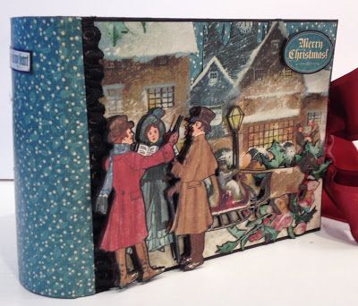 How To Make a 6X4 Pocket Mini Album From Start To Finish featuring A Christmas Carol from Graphic 45 | annes papercreations | Bloglovin’ Album Tutorial, Altered Tins, Mini Album Tutorial, A Christmas Carol, Paper Ideas, Paper Creations, Mini Journal, Merry Christmas To All, Mini Scrapbook