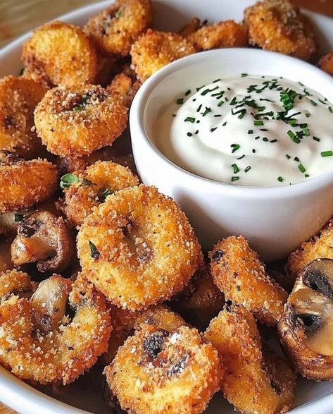 Jamur Kancing, Button Mushroom, Fried Mushrooms, Button Mushrooms, Ranch Dip, Purpose Flour, Dip, Favorite Recipes, Stuffed Mushrooms