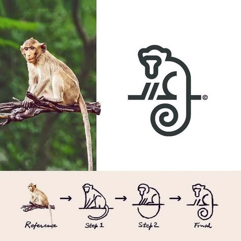 Logo Sketch Design, N Logo Design, Illustration Design Graphique, Monkey Logo, Logo Sketches, Logo Animal, Art Appliqué, Pet Logo Design, Beautiful Cities