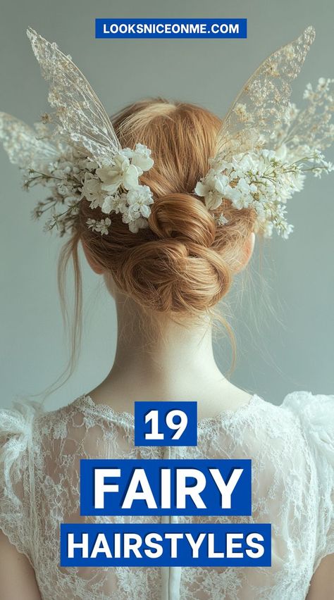 Create your own fairy-tale look with these DIY fairy hairstyles. From delicate flower crowns to shimmering tresses, we'll show you how to look like a creature of myth at your next gathering Fairy Crowns Diy, Fairy Hairstyles, Fairy Vibe, Diy Flower Crown, Fair Outfits, Fairy Crown, Fairy Hair, Ideas For Halloween, Fairies Elves