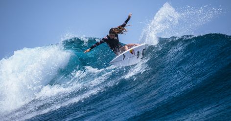 For Surfer Caroline Marks, Winning Olympic Gold at Teahupoʻo Feels Like Just the Beginning https://www.popsugar.com/fitness/surfer-caroline-marks-interview-teahupoo-49386995 #fitness #yoga Caroline Marks, World Surf League, Pro Surfers, Life Recently, Live Your Dream, Environmental Conservation, Life Fitness, Lost Time, Surf Life