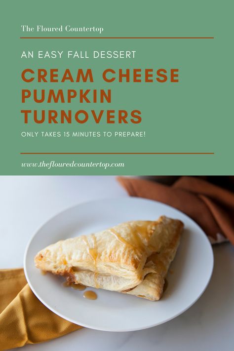 Pumpkin Turnovers Recipes, Pumpkin Cream Cheese Puff Pastry, Pumpkin Turnovers, Bean And Cheese Burrito, Cream Cheese Pumpkin, Cheese Burrito, Cream Cheese Puff Pastry, Turnover Recipes, Cheese Puff Pastry