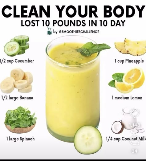 Healthy Juicer Recipes, Resep Smoothie, Healthy Juice Drinks, Fruit Smoothie Recipes Healthy, Smoothie Recipes Healthy Breakfast, Recipes Healthy Breakfast, Smoothie Ideas, Smoothie Drink Recipes, Health Drinks