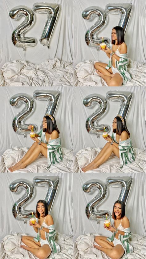 Birthday Ideas 27 Years Old, 27th Birthday Shoot Ideas, 28 Birthday Photoshoot Ideas For Women, Twenty Ate Birthday, 28 Photoshoot Ideas, 27 Photoshoot Ideas, 24 Photoshoot Ideas, 21 Birthday Picture Ideas, Birthday Pose Ideas For Women