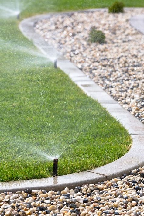 Spring Lawn Care, Lawn Irrigation, Sprinkler Heads, Lawn Care Tips, Lawn Sprinklers, Summer Lawn, Led Flood Lights, Sprinkler System, Garden Irrigation