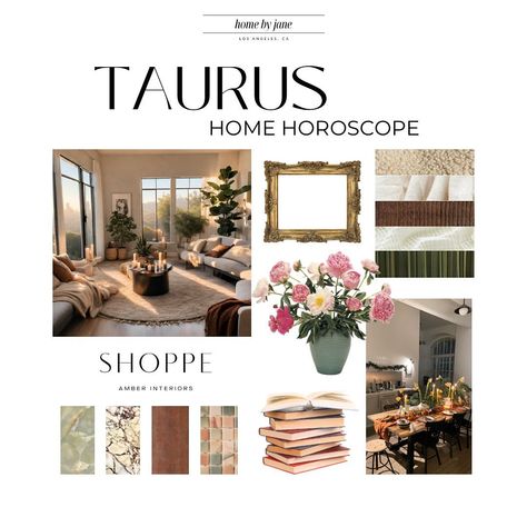 As the sun moves into Taurus, a shift in energy takes hold. The impulsive fire of Aries season gives way to the grounded, deliberate pace of Taurus. So, out with the warm, vibrant colors and bold geometric patterns of Aries season, and in with all things earth tones and luxurious materials. It’s time to indulge the senses and surround ourselves with beauty – in honor of Taurus’ love for all things aesthetically pleasing. The collection below highlights the style and design elements that cre... Taurus Beauty, Taurus Home Aesthetic, Venus In Taurus Style Aesthetic, Aries Season, Taurus Love, Create Space, Earth Tones, Cozy House, Spring Decor