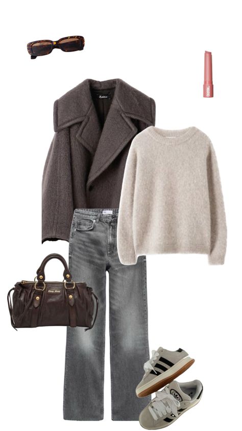 winter fit ❄️ Ny Outfits, Winter Outfits Aesthetic, Mode Zara, Outfit Layout, Uni Outfits, Winter Fit, Autumn Fits, Stockholm Fashion, Winter Outfits For Work